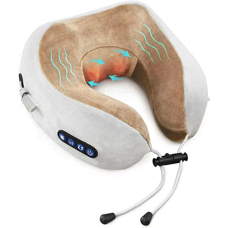 Almofada de Massagem Cervical com Aquecimento e Vibração